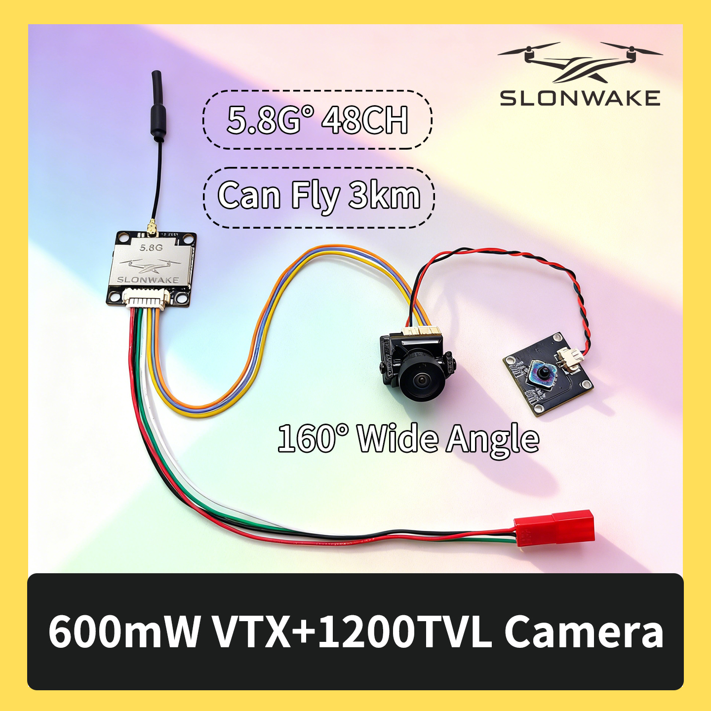 SLONWAKE 5.8G 600mW 7-24V FPV  - Drone Kit Fpv avis et prix