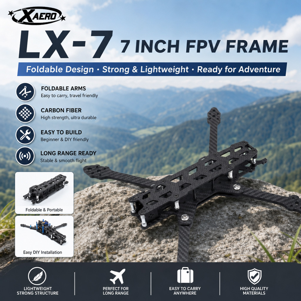 PAURC LX-7 Foldable 7 Inch FPV - Drone Kit Octocopter avis et prix