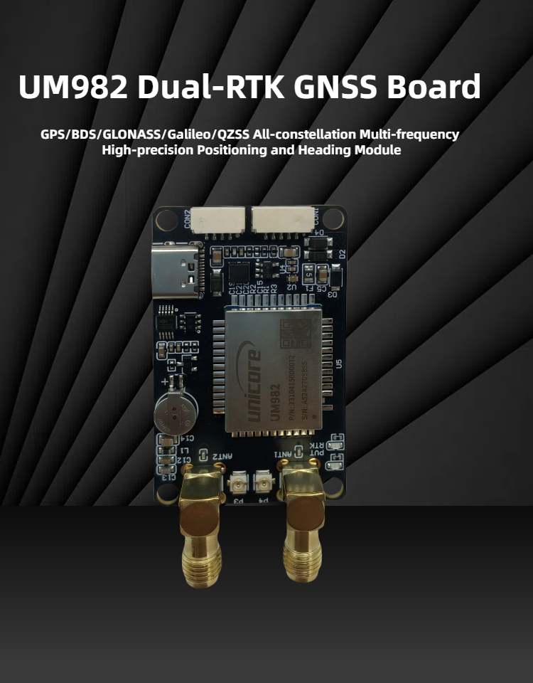 UM982 Dual Antenna RTK GNSS Mo - Drone Kit Hexacopter avis et prix